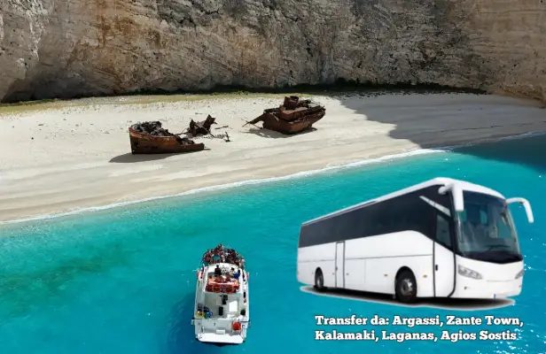 Bus & Tour in Barca alla Spiaggia Del Relitto
